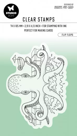 Studio Light Clear Stamps - By Laurens Nr. 460 - Flip Flops