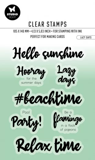 Studio Light Clear Stamps - By Laurens Nr. 462 - Lazy Days