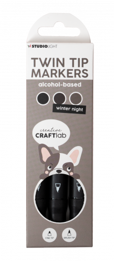 Studio Light - Twin Tip Markers - Winter Night - Essentials Nr. 08