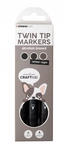 Studio Light - Twin Tip Markers - Winter Night - Essentials Nr. 08