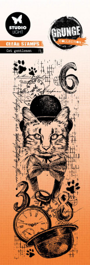 Studio Light Clear Stamps - Grunge Collection Nr. 511 - Cat Gentleman