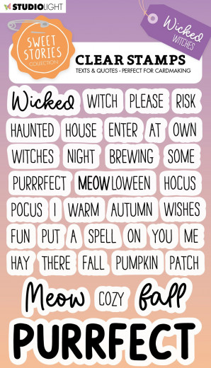 Studio Light Clear Stamps - Sweet Stories Nr. 548 -  Quotes Wicked Witches (EN)