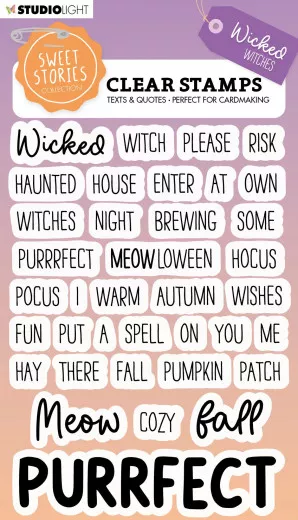 Studio Light Clear Stamps - Sweet Stories Nr. 548 - Quotes Wicked Witches (EN)