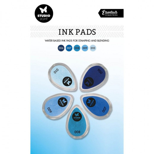 Studio Light Ink Pads - Waterbased Shades of Blue Nr. 2