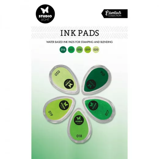 Studio Light Ink Pads - Waterbased Shades of Green Nr. 4