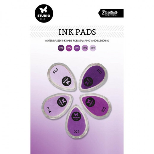 Studio Light Ink Pads - Waterbased Shades of Purple Nr. 5