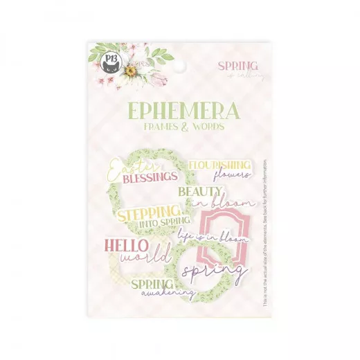 Piatek13 - Paper Ephemera Set - Spring is Calling - Frames & Words