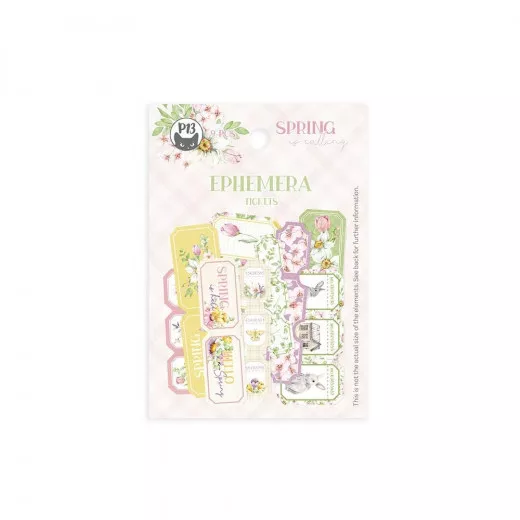 Piatek13 - Paper Ephemera Set - Spring is calling - Tickets