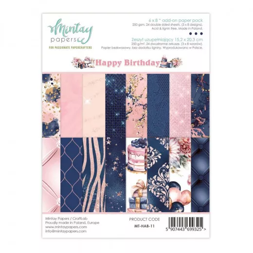 Happy Birthday - 6x8 Add-On Paper Pad