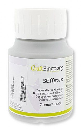 CraftEmotions Stiffytex Dekohärter - Zement Look 500ml