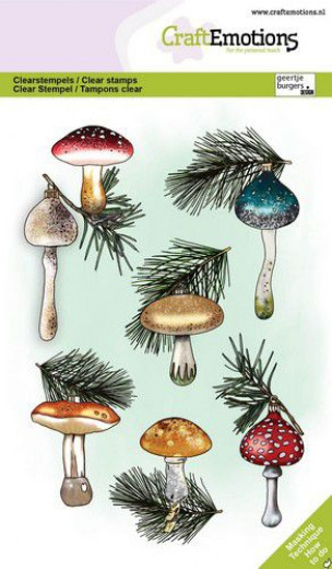 Clear Stamps - Weihnachtskugeln Pilz