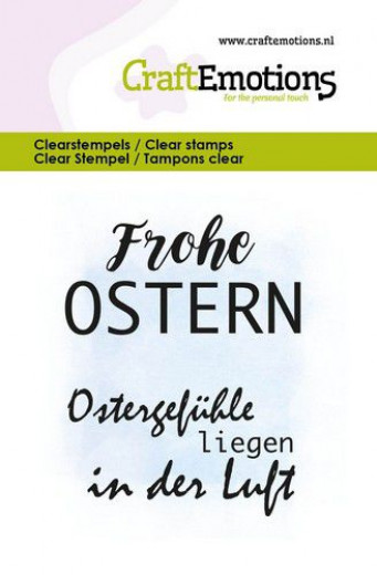 Clear Stamps - Text Frohe Ostern (DE)