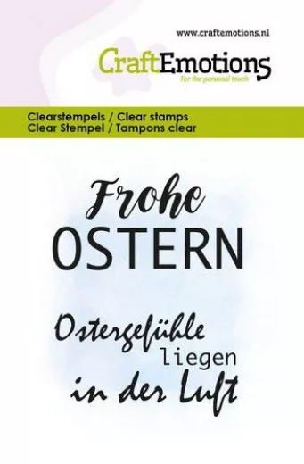 Clear Stamps - Text Frohe Ostern (DE)