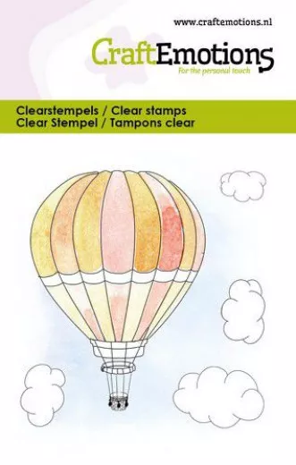 Clear Stamps - Heißluftballon und Wolken