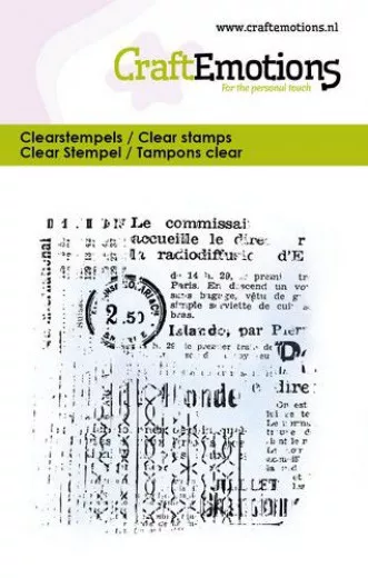 Clear Stamps - Hintergrundtext Design