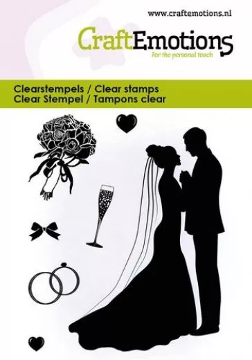 Clear Stamps - Brautpaar und Accessoires