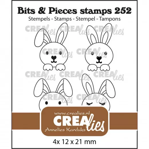 Clear Stamps Bits and Pieces - Hasen klein 4x