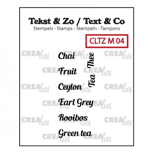 Clear Stamps Text (ENG) - Tiny text tea A