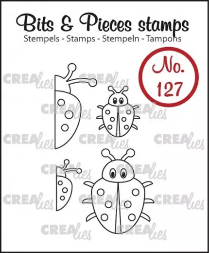 Clear Stamps Bits and Pieces - Nr. 127 - 4x Marienkäfer