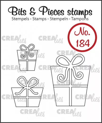 Clear Stamps Bits and Pieces - Nr. 184 - 3x Geschenke