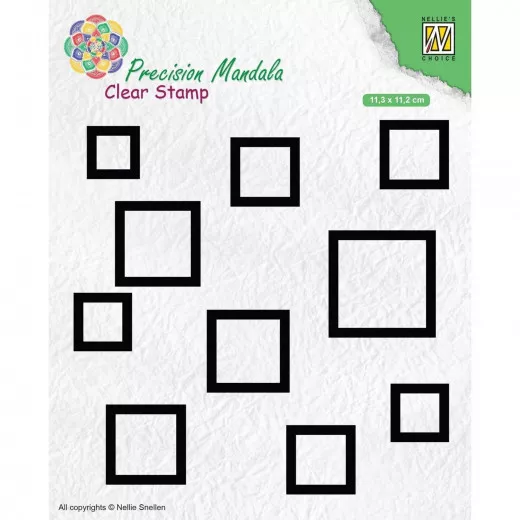 Precision Mandala Clear Stamps - Quadrate