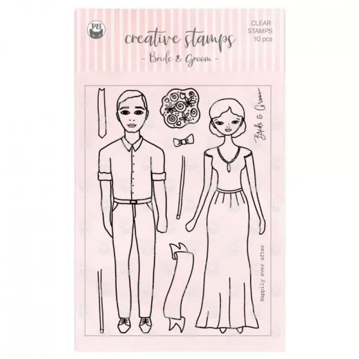 Clear Stamps - Bride and Groom