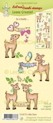 LeCrea Kombi Clear Stamps - kleines Reh