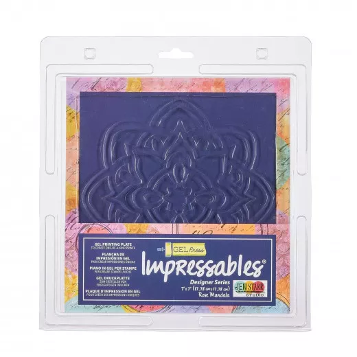 Gel Press Impressables - Rosen Mandala