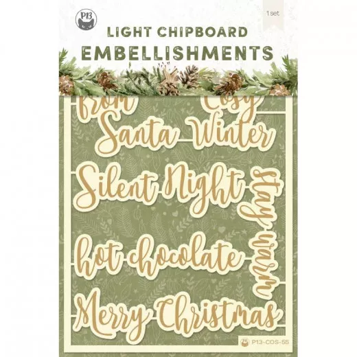 Piatek13 Chipboard Embellishments - Cosy Winter 06 (ENG)