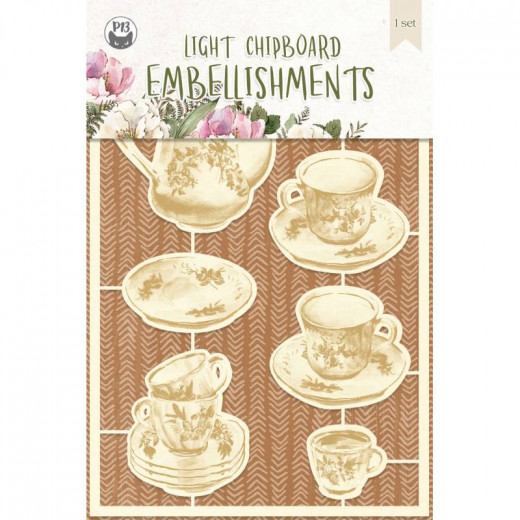 Piatek13 Chipboard Embellishments - Forest Tea Party 02