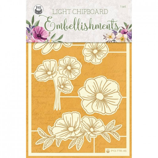 Piatek13 Chipboard Embellishments - Time to relax 02