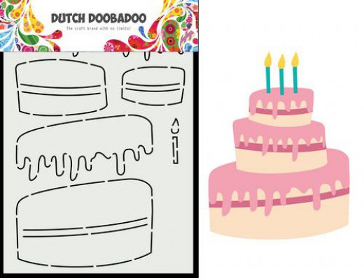 Dutch Card Art - Built up Cake