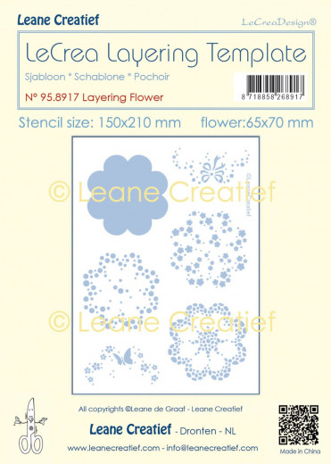 LeCrea - Layering Stencil - Blume