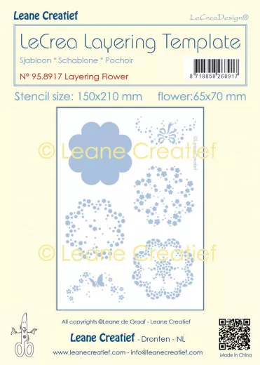 LeCrea - Layering Stencil - Blume