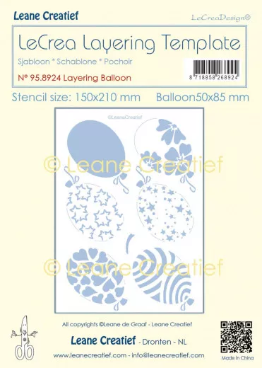 LeCrea - Layering Stencil - Ballon