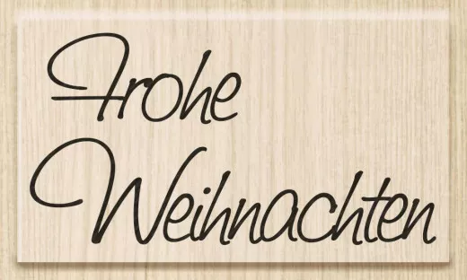 Holzstempel - Frohe Weihnachten