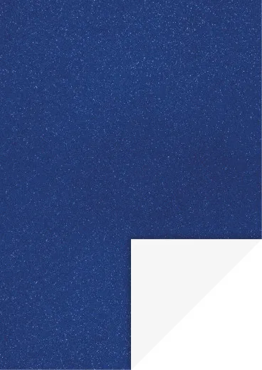 Glitterkarton A4, dunkelblau