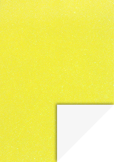 Glitterkarton A4, neongelb