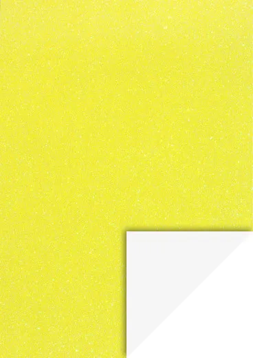Glitterkarton A4, neongelb