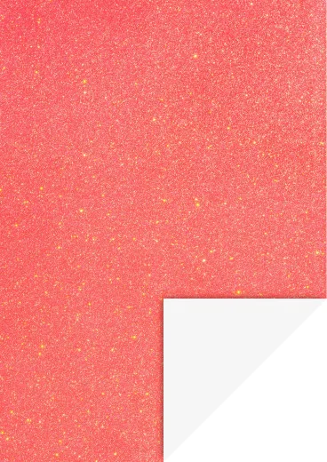 Glitterkarton A4, neonrot