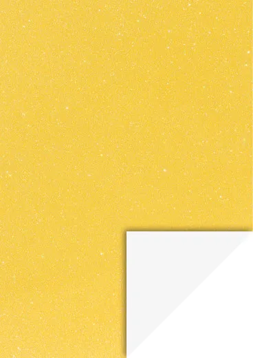 Glitterkarton A4, gelb irisierend