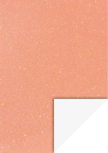Glitterkarton A4, apricot irisierend