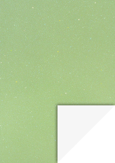 Glitterkarton A4, hellgrün irisierend
