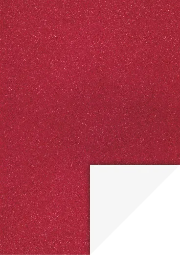Glitterkarton A4, weinrot