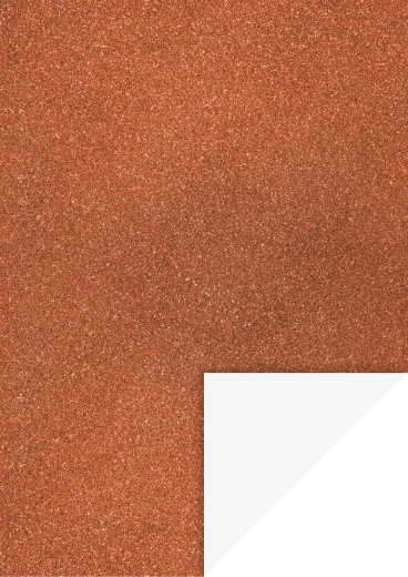 Glitterkarton A4, dunkelkupferfarben