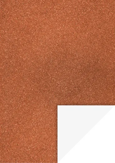 Glitterkarton A4, dunkelkupferfarben