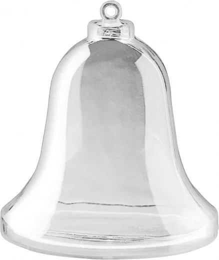 Acryl Glocke transparent 9 cm (20 Stück)