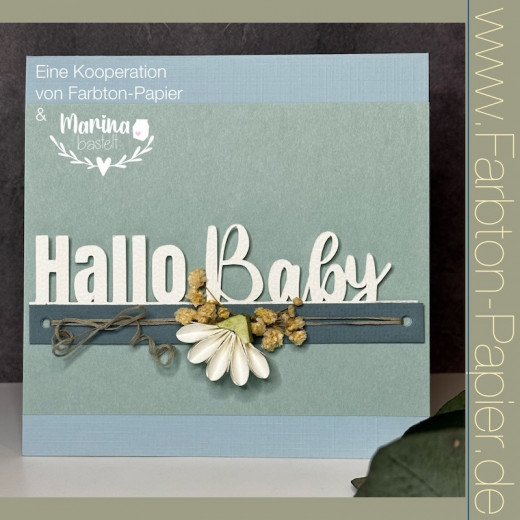 Farbton - Stanzschablone Hallo Baby