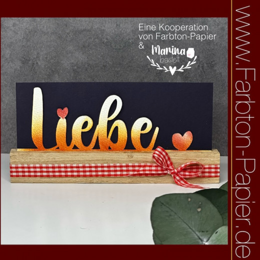 Farbton - Stanzschablone Liebe