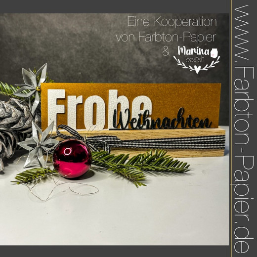 Farbton - Stanzschablone Frohe Weihnachten